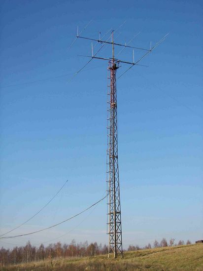 YL2GD QTH, 40m 2 ele yagi + 20m yagi