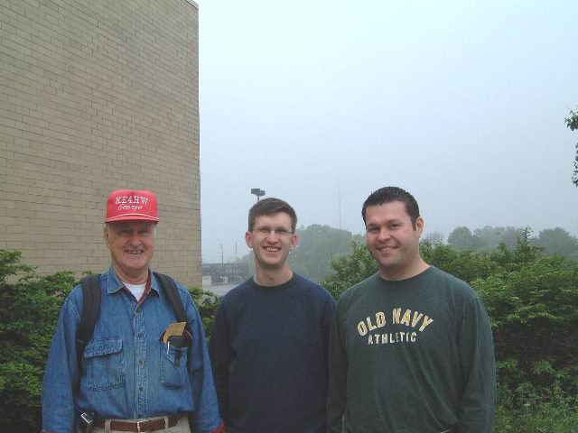 Juris, KE4HW; Andijs, N4NOY; Braians, Deiton Hamfest 2003