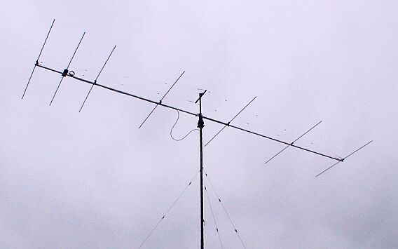 7 el.Long Yagi YL2DX - YL2KA.jpg (18569 bytes). ��������, ����� ������� � ������� ������� � ����� ����.