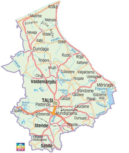 TS – Talsu rajons karte